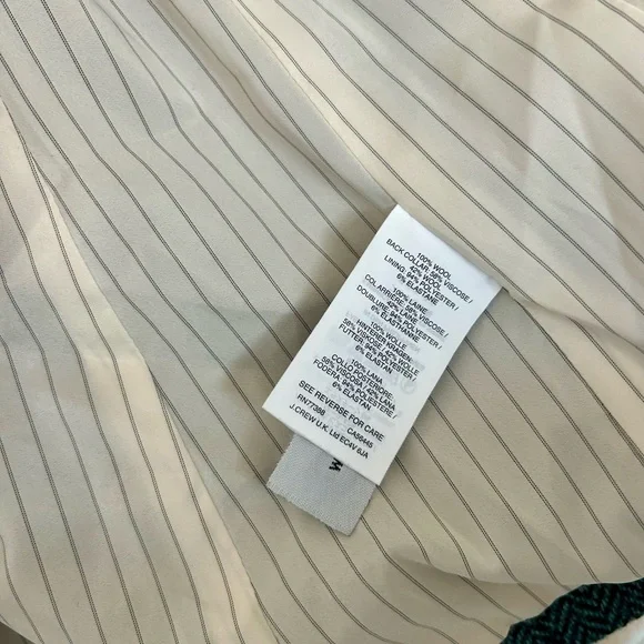 💚 J. Crew Teal Herringbone Blazer - Picture 6 of 11